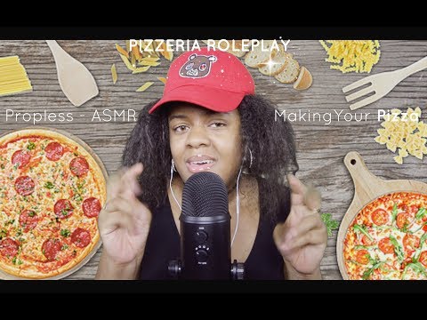 ASMR Pizzeria Roleplay *Prop-less* (Hand Movements, Mouth Sounds)