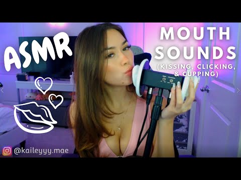 ASMR Mouth Sounds (Kissing, Tongue Clicking, Ear Cupping)