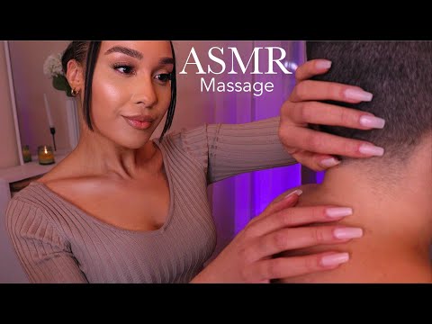 Real Person Deep Massage ASMR Back & Head Massage | Scalp Scratching & Brushing | Personal Attention