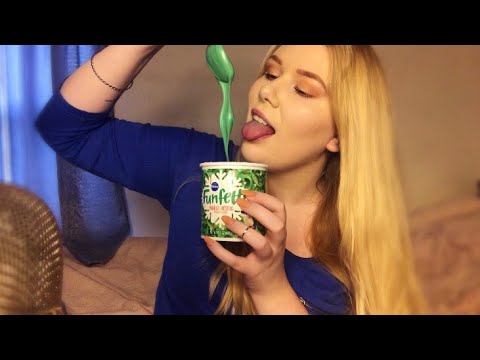 ASMR EATING A TUB OF FROSTING!? **INTENSE MOUTH SOUNDS**