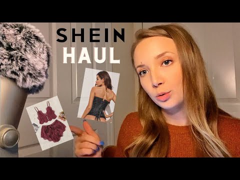 ASMR Whispered Shop With Me | SHEIN Haul: PJs, lingerie, skirts