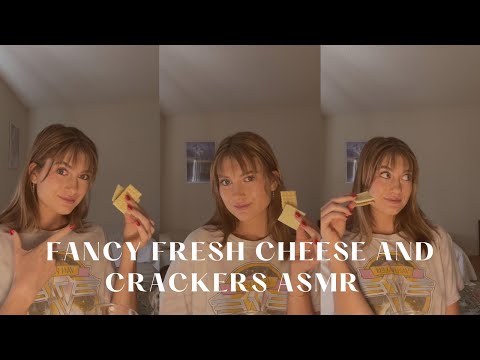 Wooo hooo I’m back!! Cheese and crackers ASMR 🧀🐿️