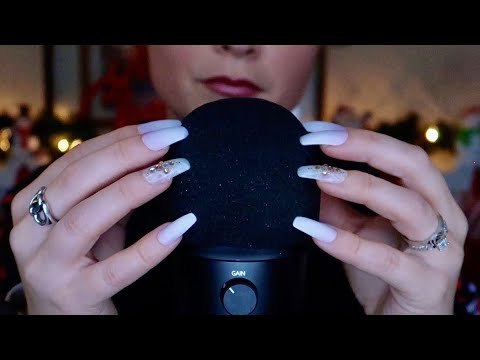 ASMR Mic Scratching & Nail Tapping With Long Nails | ft. Dossier