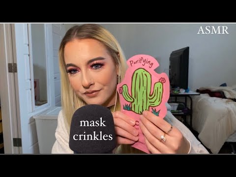 ASMR | sheet mask crinkles