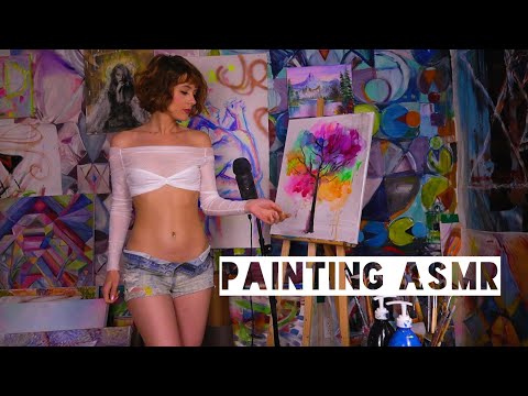 Painting a Tree while sharing my internal thoughts ASMR