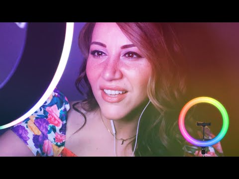ASMR with Dixie and Charli D'Amelio ring light 🌈 Invisible triggers & Personal attention