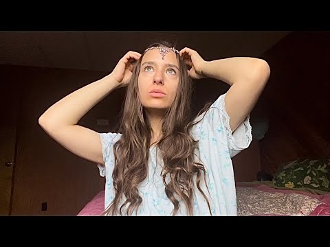 #ASMR JEWELRY SOUNDS/ COLLARBONE TAPPING/ HAND SOUNDS/ HAIR PLAY/ BIRDS CHIRPING Good morning!🌞🕊🌸