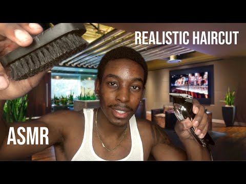 [ASMR] Giving you a haircut inside a mansion (2)/ fast cutting sounds