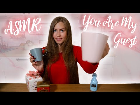 [ASMR] You Are My Guest 💗 | Roleplay | Making tea☕️, Soft Speaking👄, Hand Massage With Lotion💧