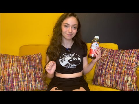ASMR Synergy Kombucha Review with Drinking Tapping & Whispering for Deep Sleep & Relaxation ￼