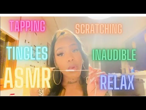 ASMR - 5 min Triggers TAPPING (INAUDIBLE) RELAX | Scratching up my Nails (Lots of Tingles)