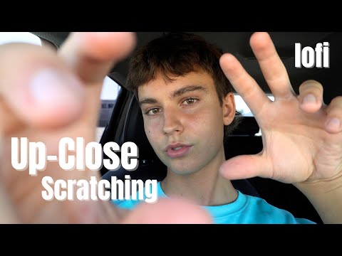 ASMR | Very Up-Close Camera Scratching, Tapping w- Mouth Sounds & Hand Sounds [LOFI]