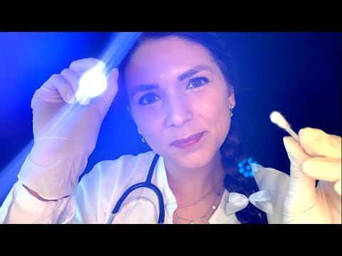 ASMR Doctor Mi Fixes Your Wounds + Cranial Nerve Exam (German/Deutsch RP, Personal Attention)