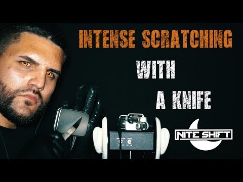 ASMR Intense Scratching With A Knife