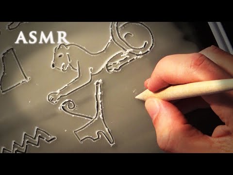 ASMR Egyptian Hieroglyphs Carving on Wax Tablet | 1 hour Soft Spoken
