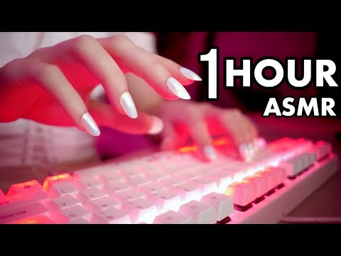 [ASMR] 1 HOUR Typing for Sleep (No Talking)