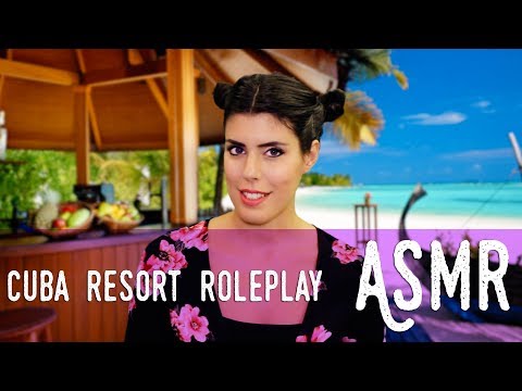 ASMR ita - 🏖 Tropical Resort a CUBA · ROLEPLAY (Soft Spoken + Beach Waves Sound)
