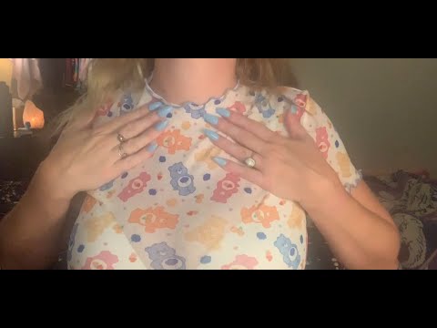 ASMR Fabric Scratching, Rubbing on Mesh Shirt & Whisper Rambling