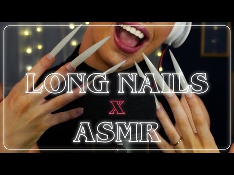 [ASMR] Tapping and Scratching EXTREMELY long nails!!