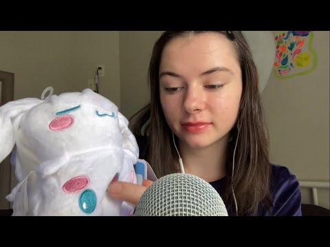 Asmr trigger assortment 🌸 leather note book tapping, fabric scratching and mouth sounds