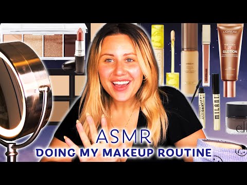 ASMR Macy's everyday makeup tutorial, ultra relaxing with tingly gentle whispers & layered sounds
