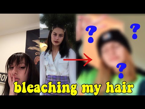 asmr bleaching my hair (and it went terribly)