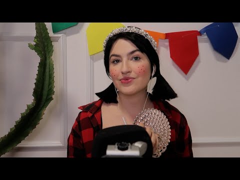 ASMR - AMIGA MALVADA TE ARRUMANDO PARA FESTA JUNINA!