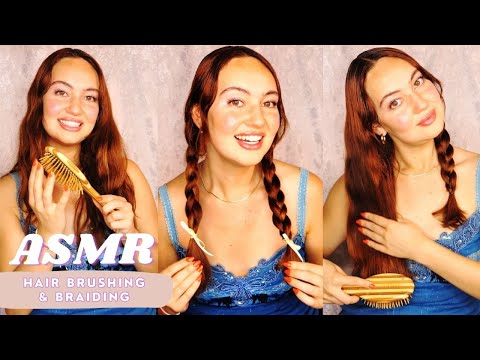 ASMR sensational hair brushing, ultra relaxing layered sounds, extra tingly beautiful soft whispers