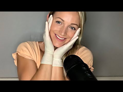 ASMR LATEX XS GLOVES | TOUCHING YOUR FACE | TOUCHING MY FACE