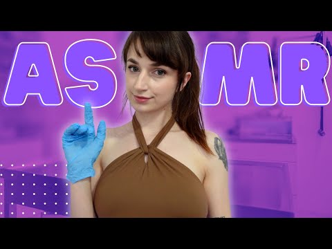 ASMR | Face Touching Exam Roleplay 👋 gloves, personal attention