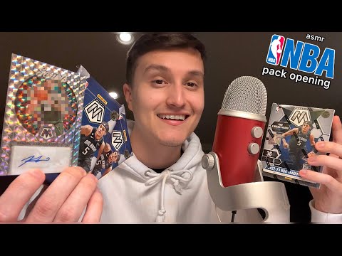ASMR | NBA Basketball Card Pack Opening (FIRST AUTOGRAPHED CARD)