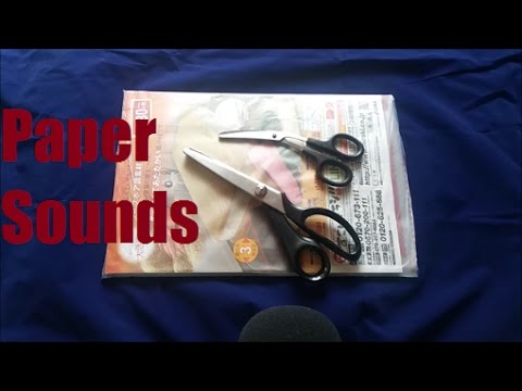 ASMR Paper Sounds Paper Cutting Page Flipping