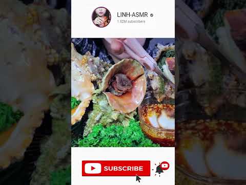 #shortvideo eating sea snails with #linhasmr