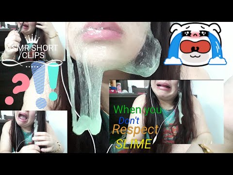 ASMR LIP OIL LAYERING AND SLIME