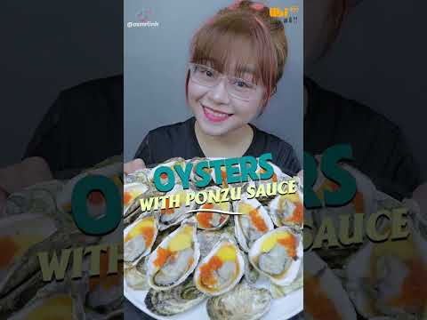 #shorts Eating oysters with Ponzu sauce #linhasmr #shortvideo #xuhuong #libitv #asmr #mukbang