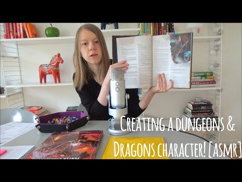 [ASMR] Let's Create a Dungeons & Dragons Character! (Soft Spoken, Dice, Page-Flipping, Writing)