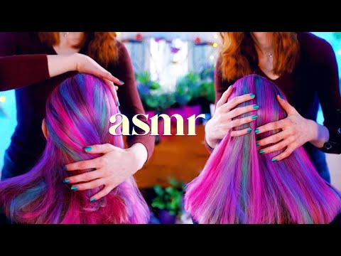 Soft Spoken ASMR - Real Person Hair Play | Hair Brushing ~ Scalp Massage