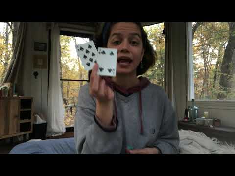 ASMR~ Tapping Your Face, Card Divination, Cover Your Eyes Camp Fun