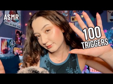 ASMR 100 FAST & AGGRESSIVE TRIGGERS 100K SUBSCRIBER SPECIAL!!