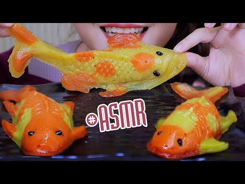 ASMR Chinese fish cake , CHEWY STICKY EATING SOUNDS | LINH-ASMR