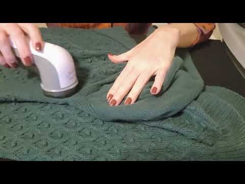 ASMR Request | Using A Sweater Shaver (Soft Spoken)