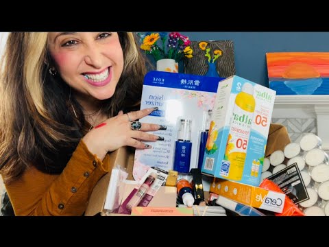 Extra Strong Tingles ASMR Gum chewing Beauty Collective Haul with XL Nails (Shein,Amazon,Costco,CVS)