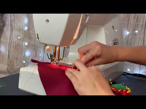 ASMR// Sewing a triangle// Cutting+ Pinning+ Sewing+ No talking//