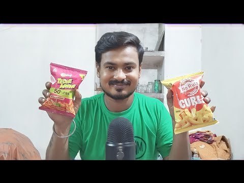 ASMR Eating sounds| Trying Snacks from India 🇮🇳