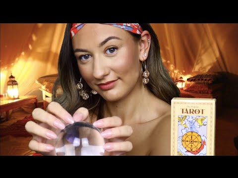 [ASMR] Fortune Teller Roleplay (Palm & Tarot Reading) ~ Everything Will Be Okay ✨🔮