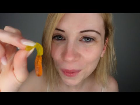 ASMR Tingly Worms Mouth sounds with Sweets