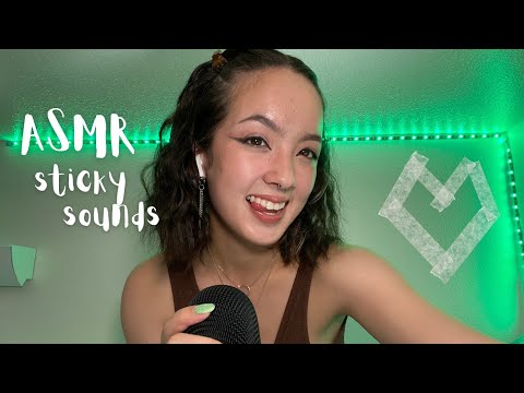 ASMR | sticky, crinkly tape sounds to bring back tingles + mic gripping (no talking)