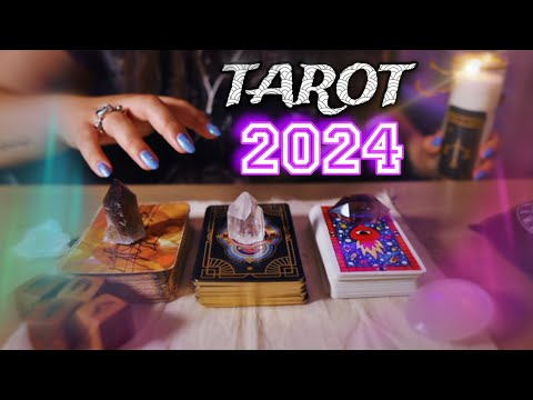 ASMR TAROT 🔮 cómo será tu año 2024? #eligeunacarta ✨ PODEROSOS mensajes para ser FELIZ 🌟
