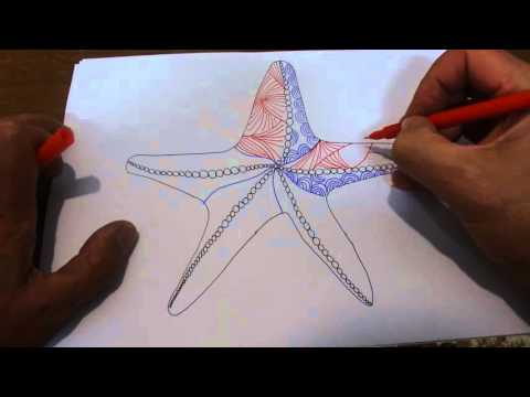 ASMR - Doodling - Australian Accent - Doodling a Starfish While Explaining in a Quiet Whisper