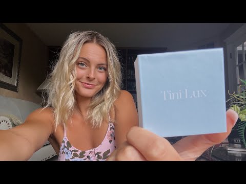 ASMR QUICK TINGLES | Unboxing Jewelry from Tini Lux